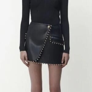 Jonathan Simkhai Black Mini Skirt